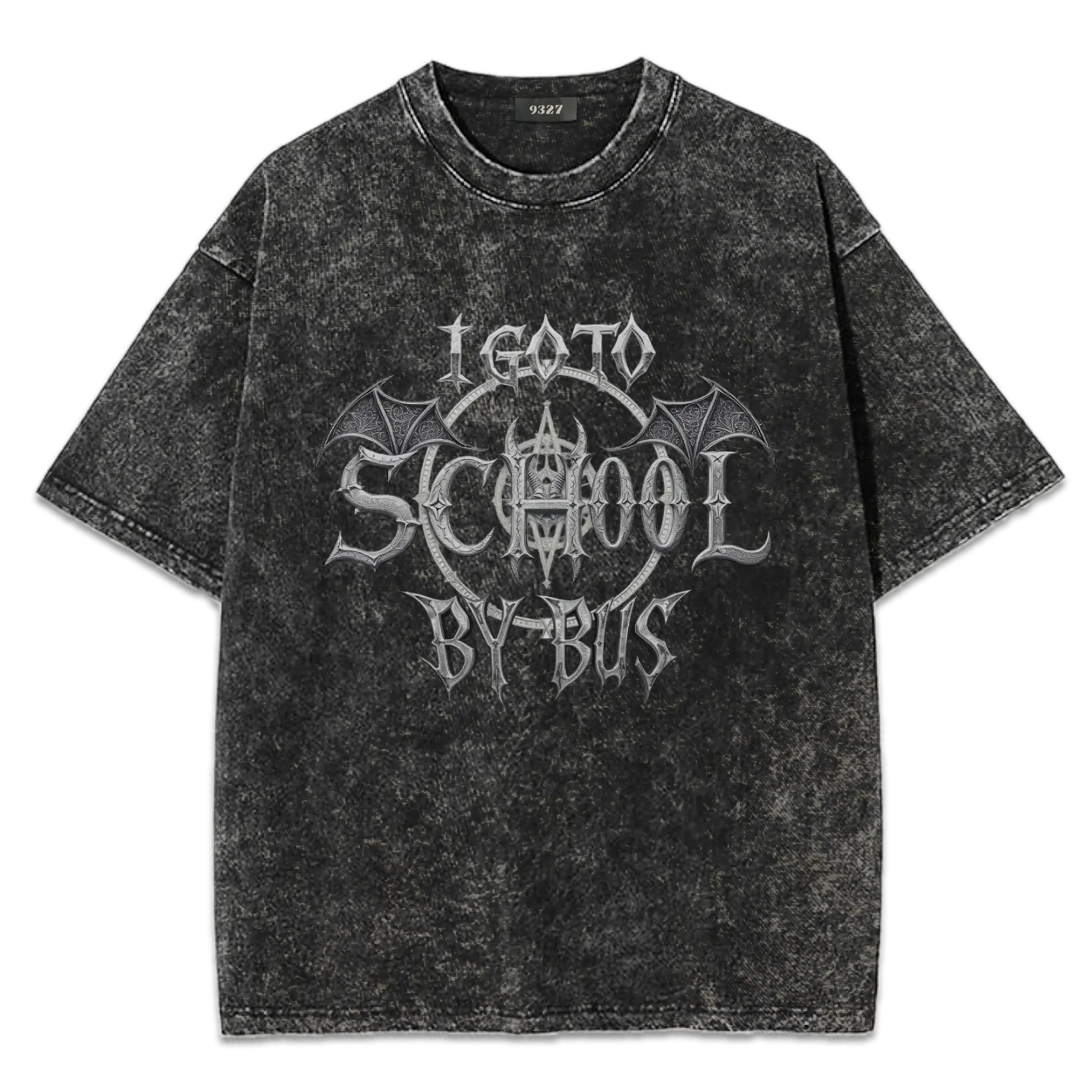 哥德風I Go To School By Bus - T恤