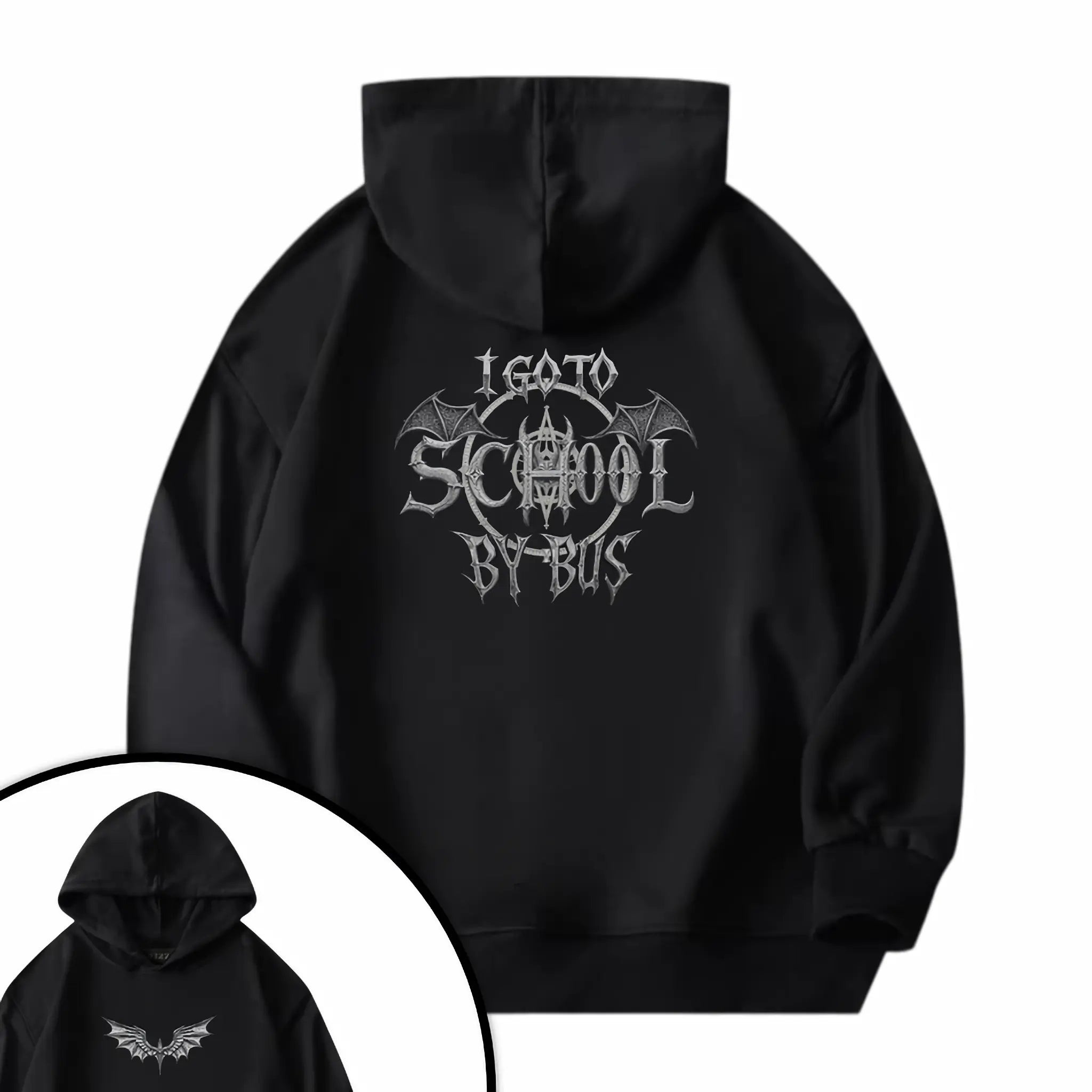 哥德風I Go To School By Bus - 衛衣