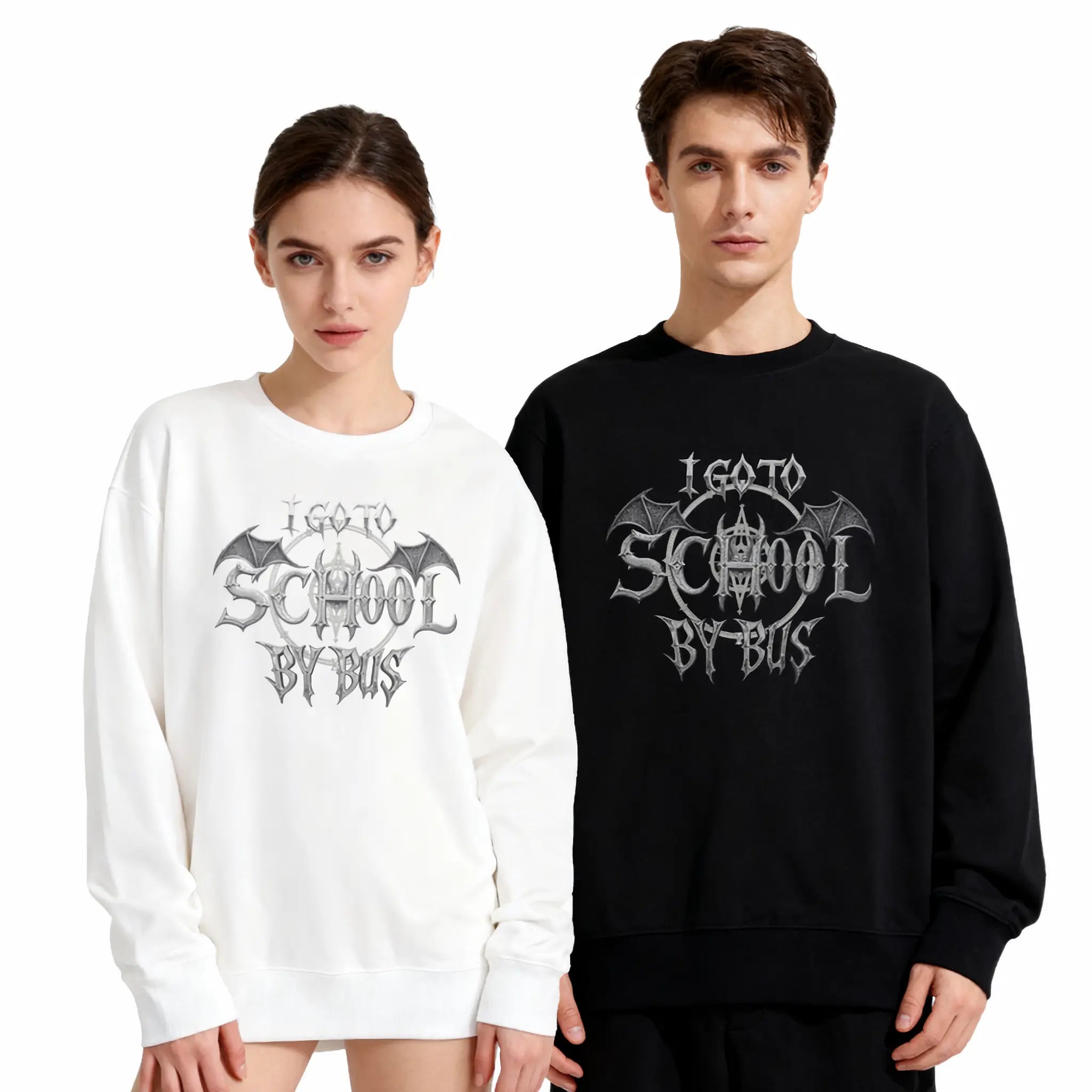 哥德風I Go To School By Bus - 衛衣