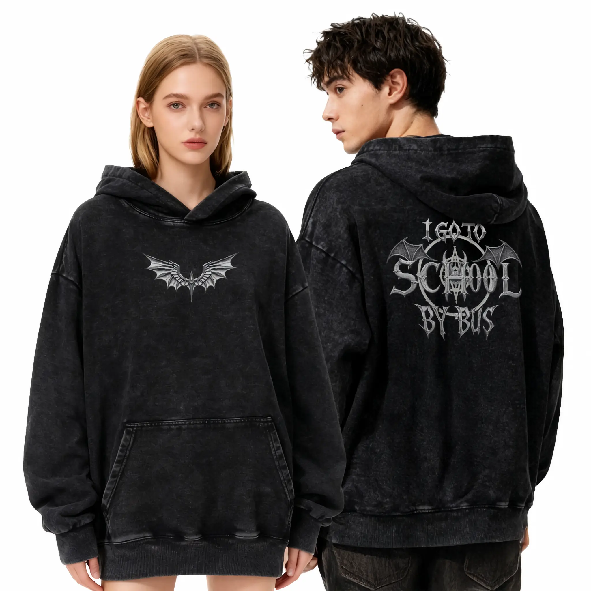 哥德風I Go To School By Bus - 衛衣