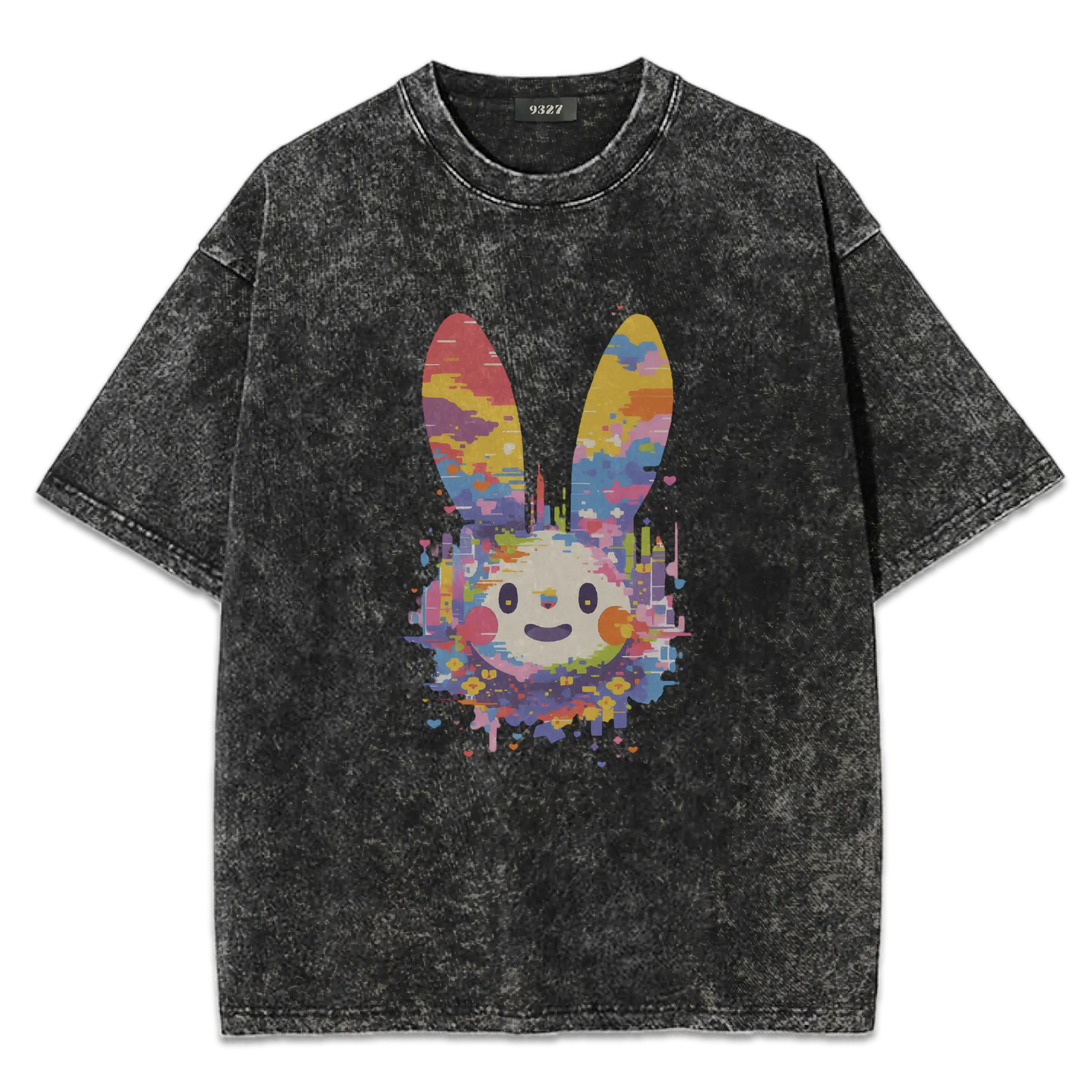 活在七彩都市應要微笑,兔子君T恤