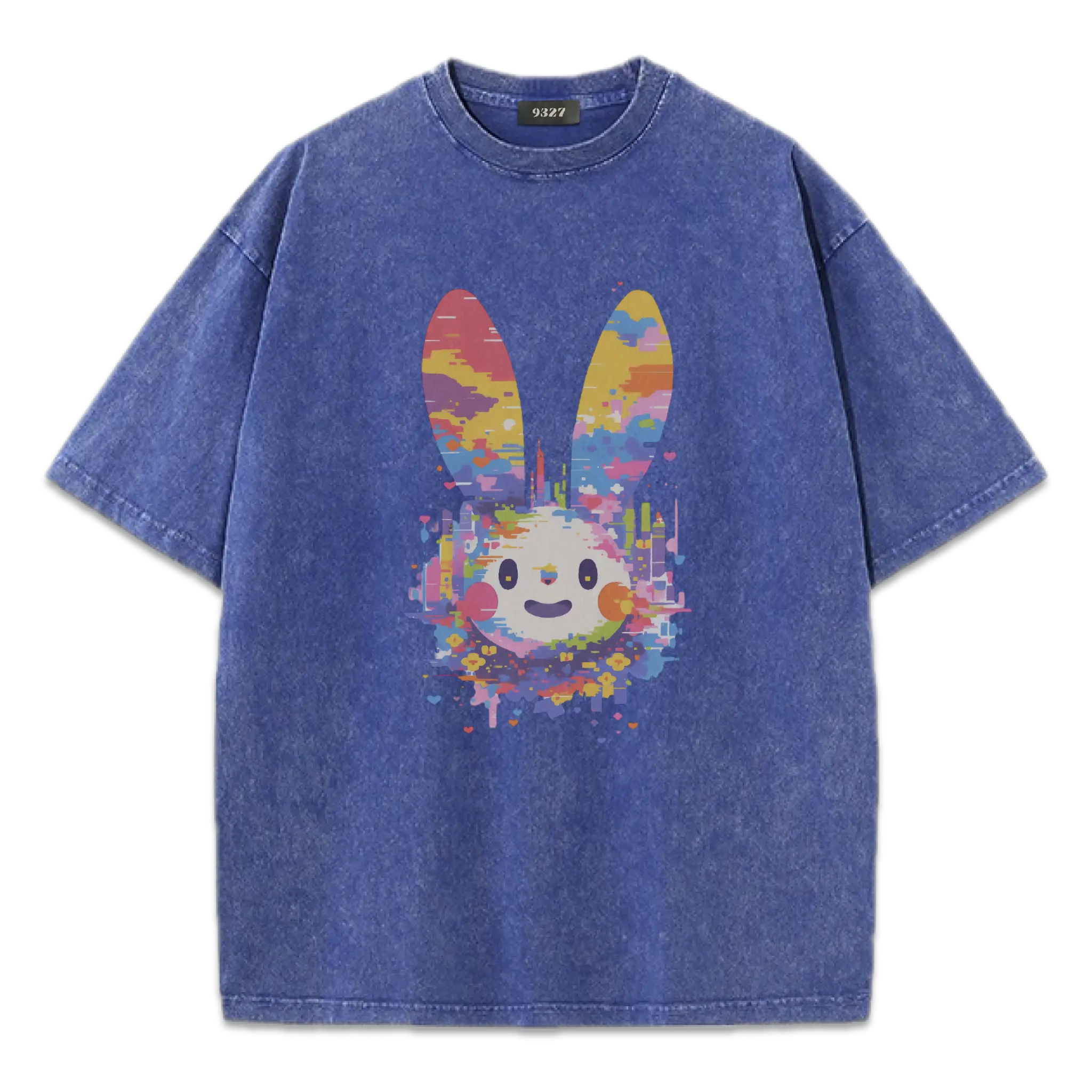 活在七彩都市應要微笑,兔子君T恤