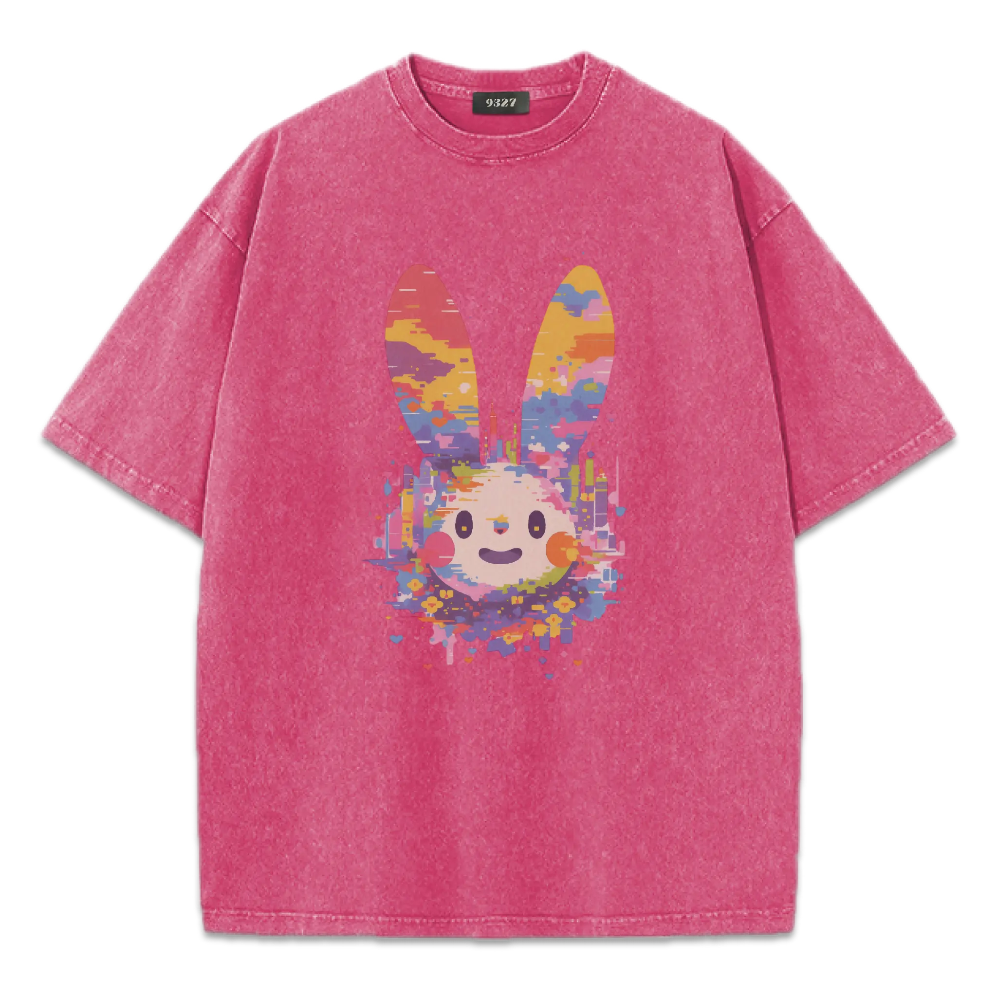 活在七彩都市應要微笑,兔子君T恤