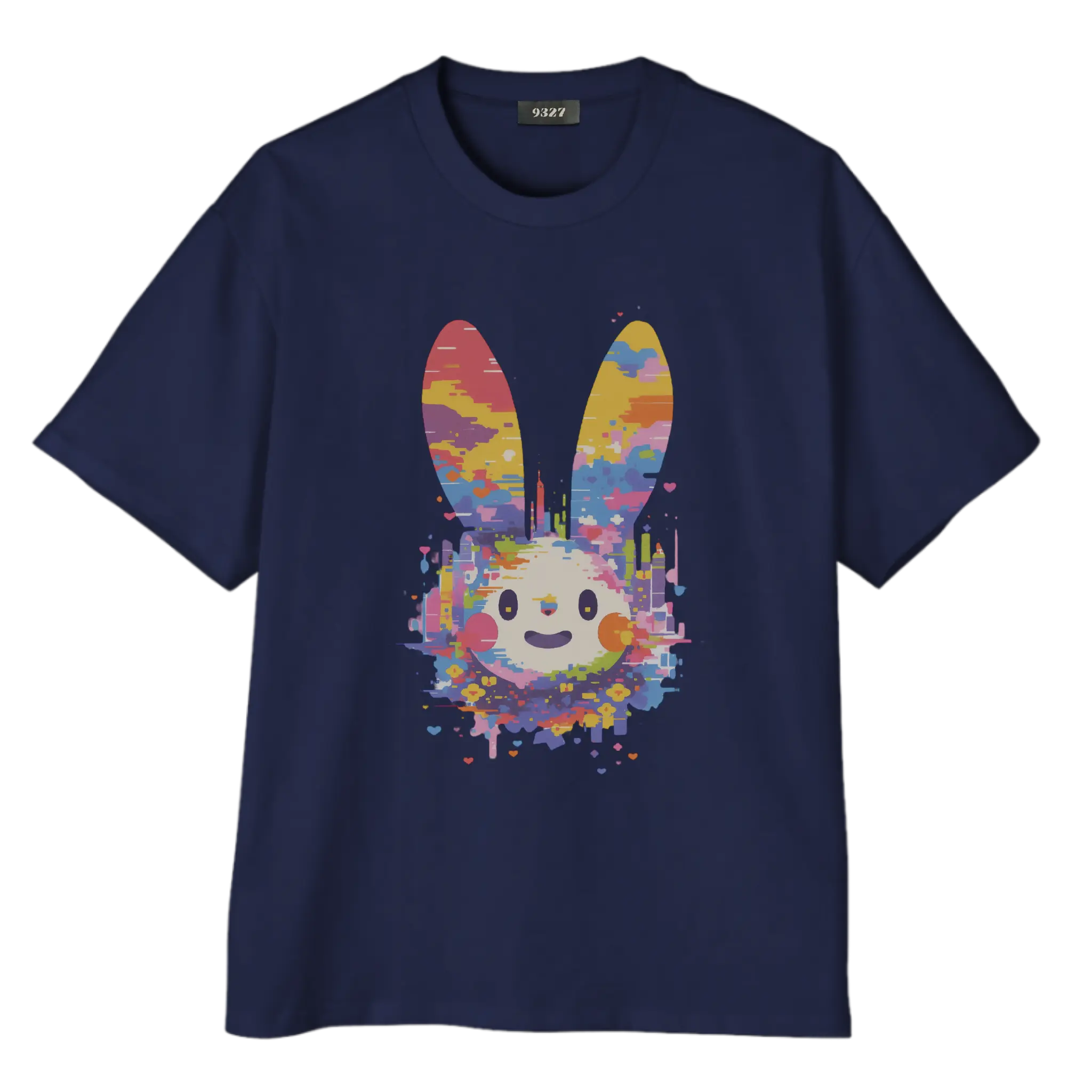 活在七彩都市應要微笑,兔子君T恤