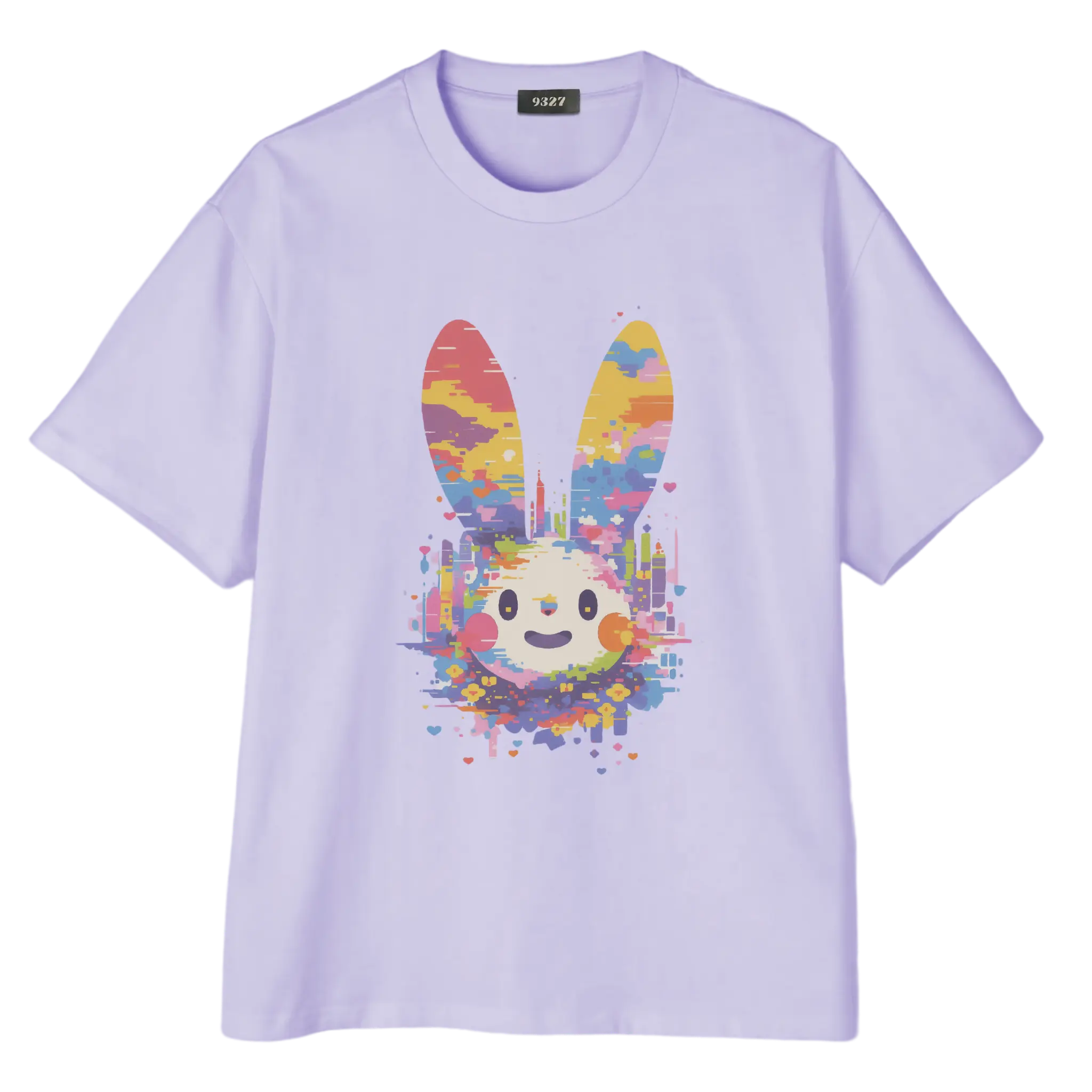活在七彩都市應要微笑,兔子君T恤
