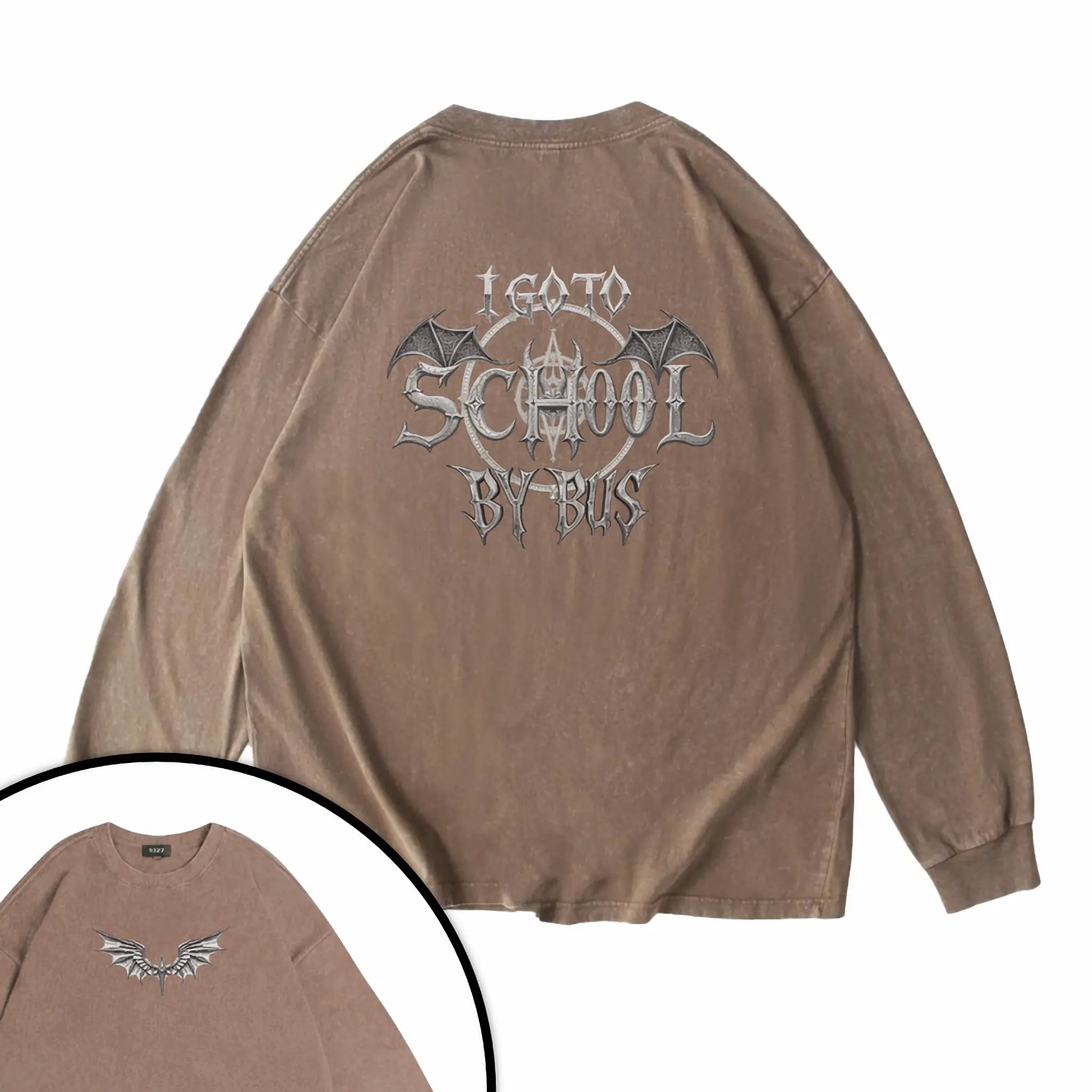 哥德風I Go To School By Bus - 衛衣