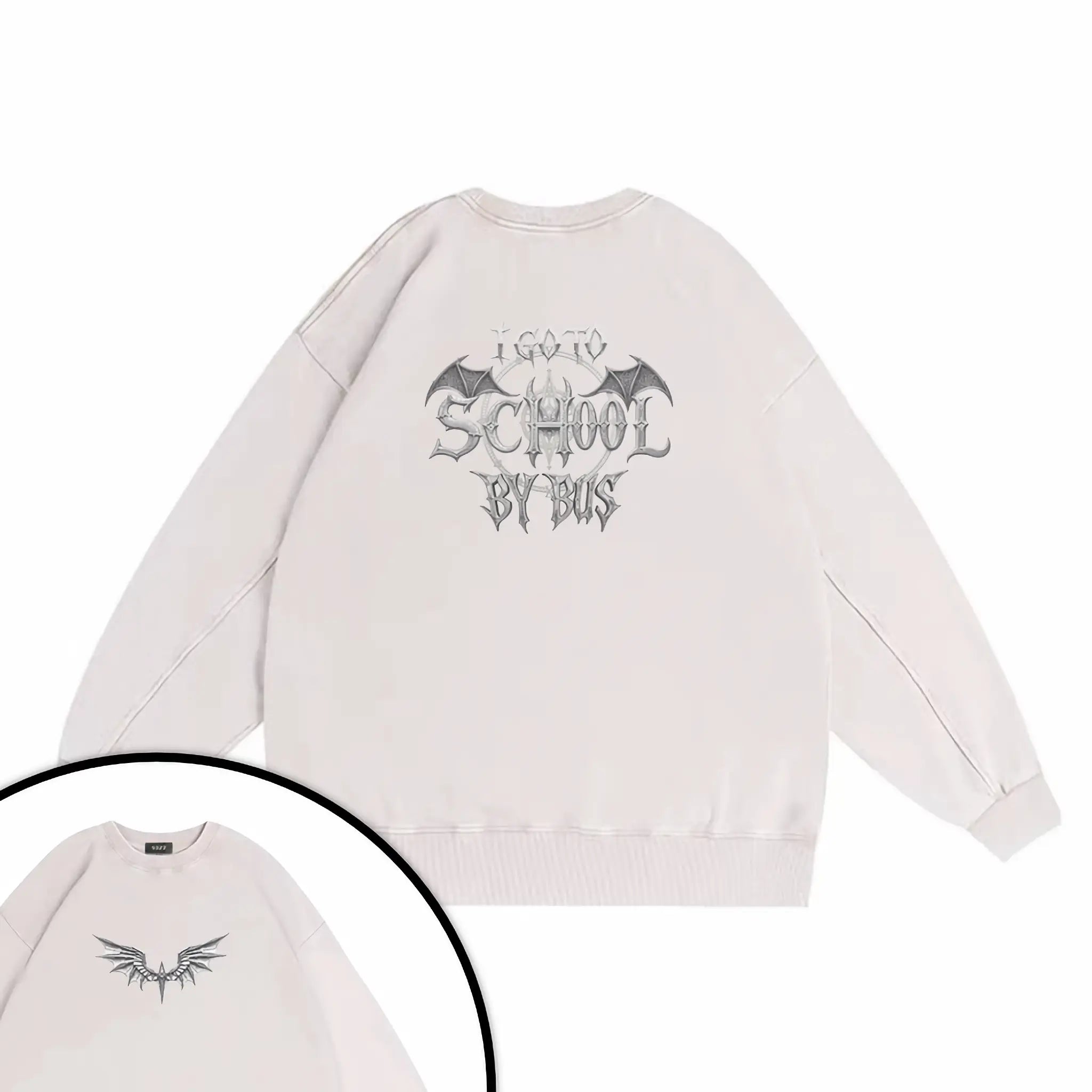 哥德風I Go To School By Bus - 衛衣