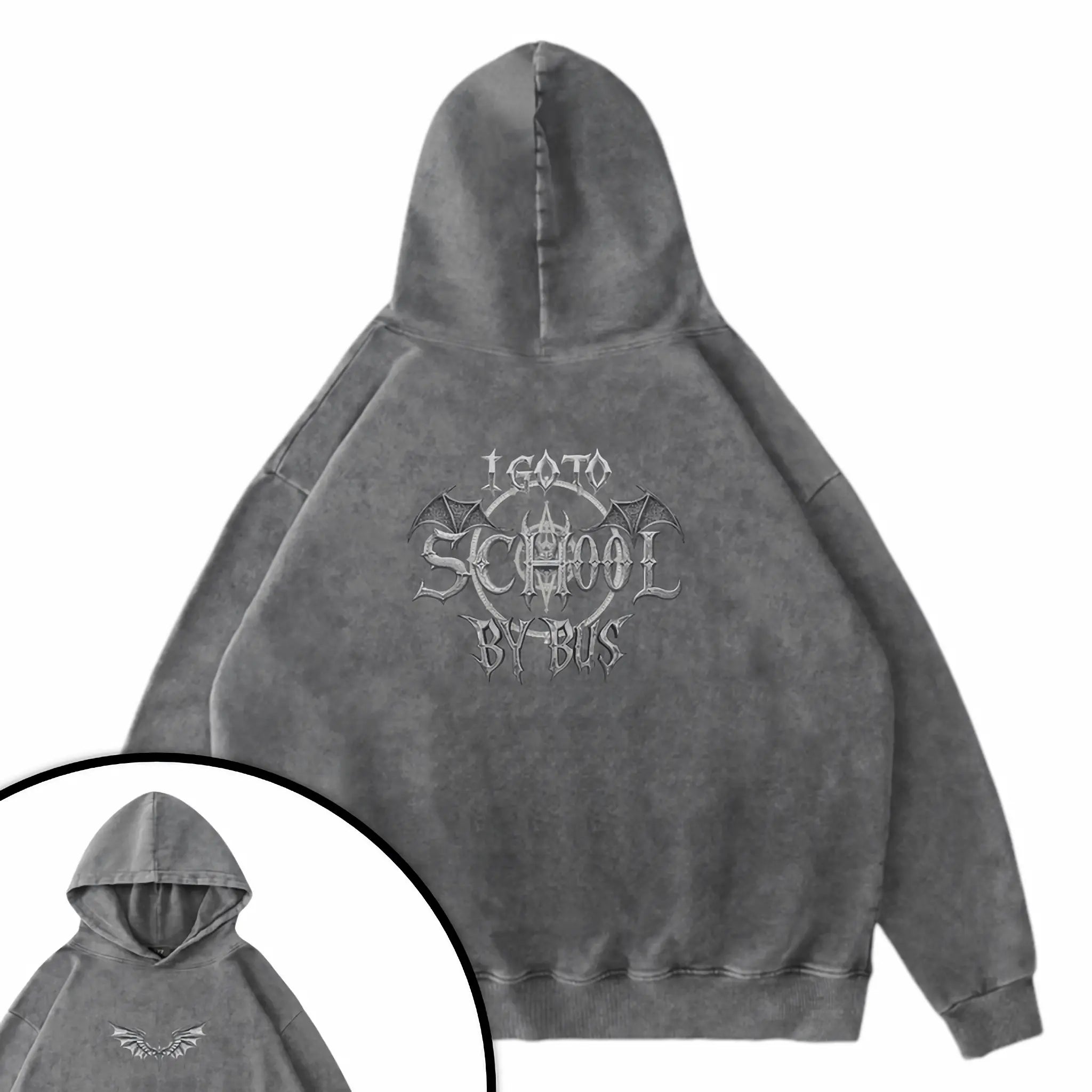 哥德風I Go To School By Bus - 衛衣