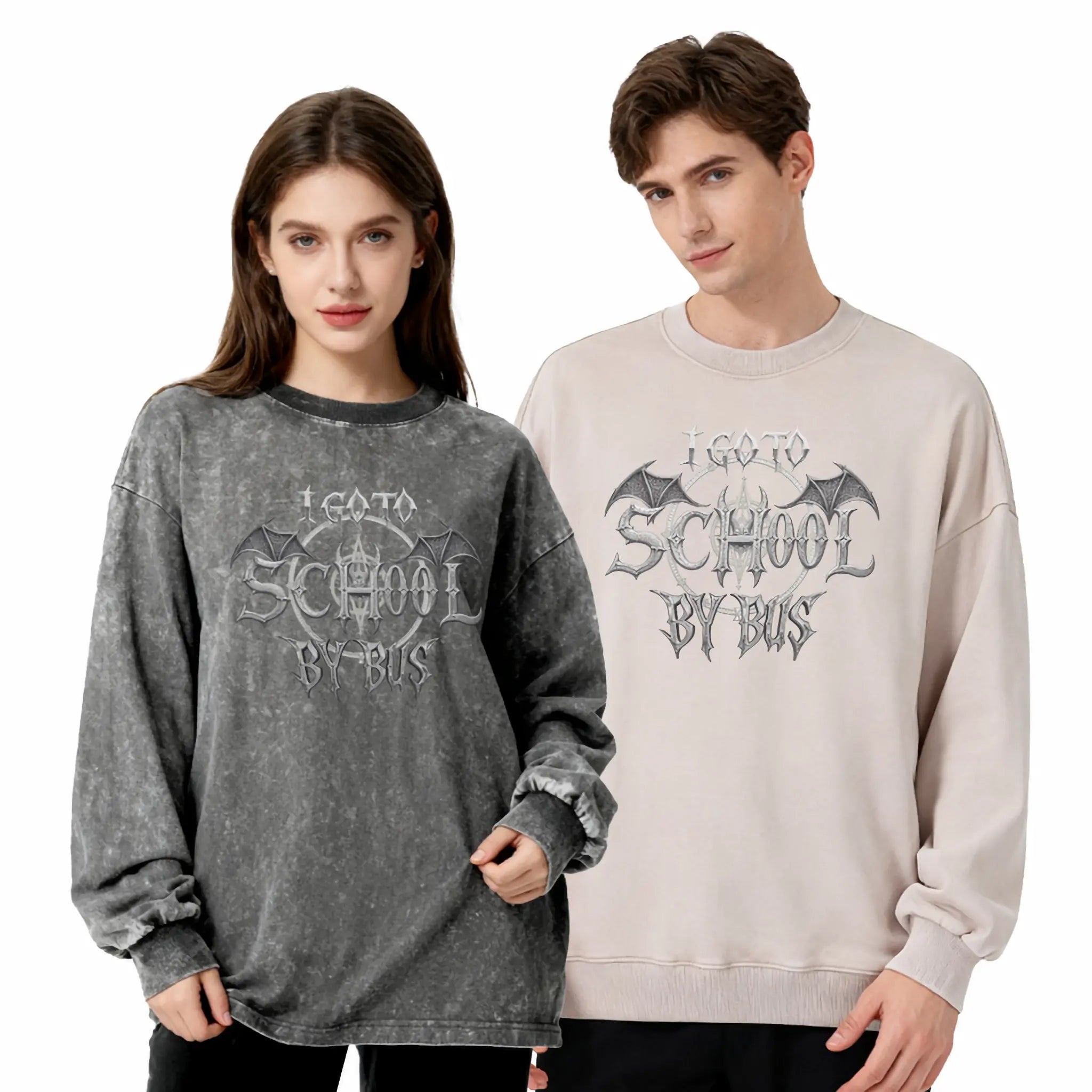 哥德風I Go To School By Bus - 衛衣