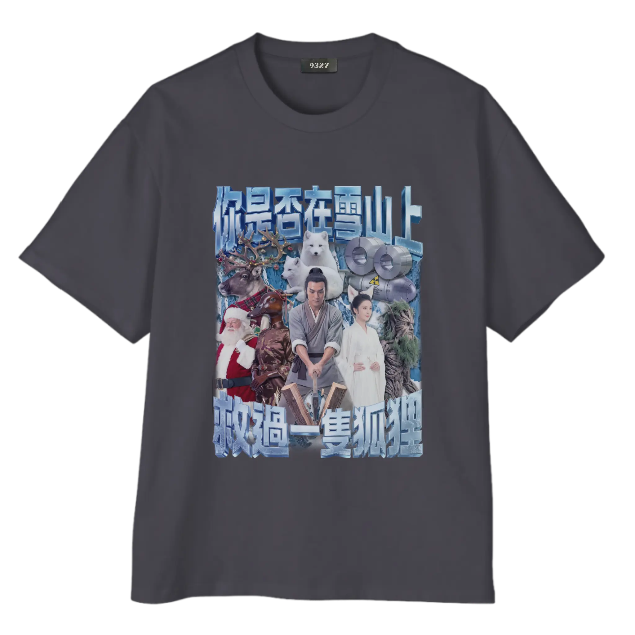 雪山救狐狸T恤